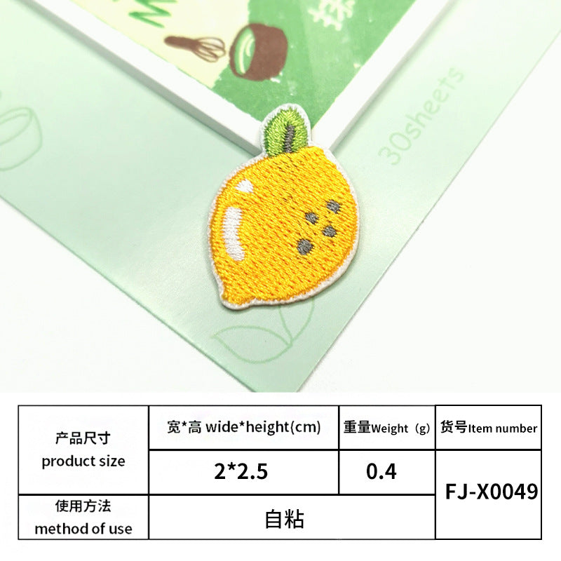Wholesale Cartoon Fruit Embroidery Decorative Patch