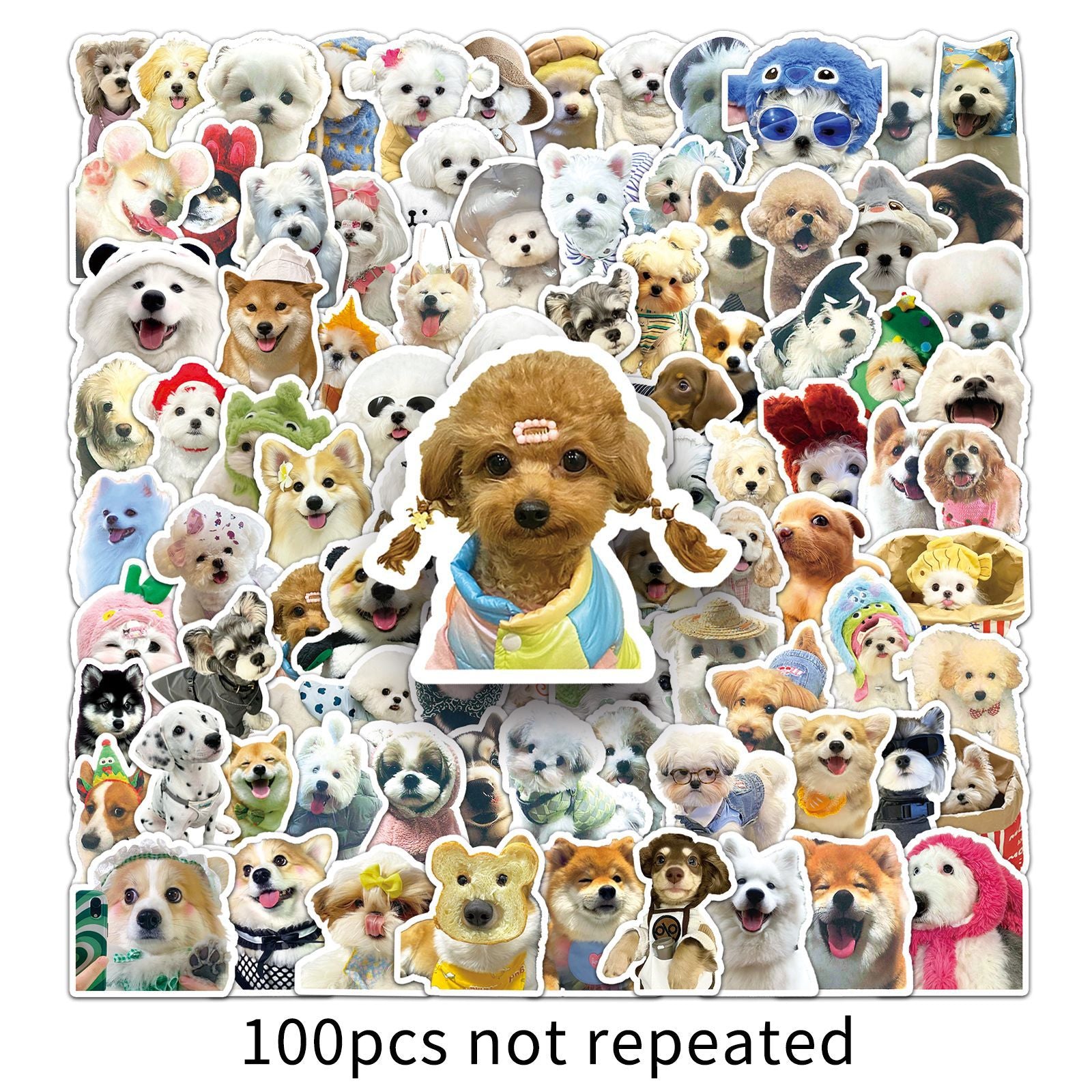 Wholesale 100pcs cute dog cartoon stickers