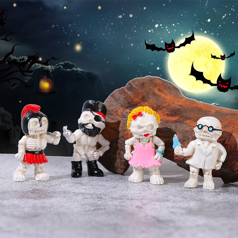 Wholesale  skull ornaments horror resin ornaments