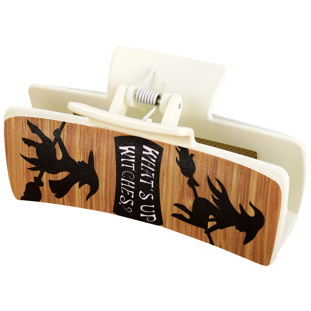 Wholesale  witch yellow leather square hairpin Hair Clips