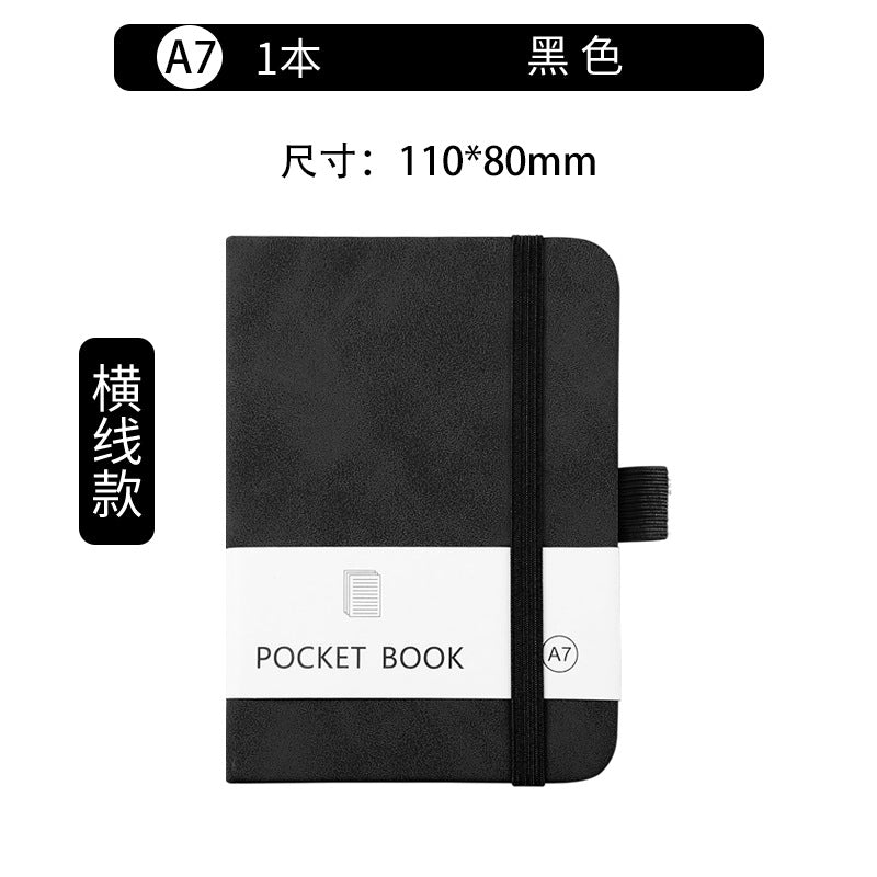 Wholesale A7 Mini PU Skin Strap Student Record NoteBook
