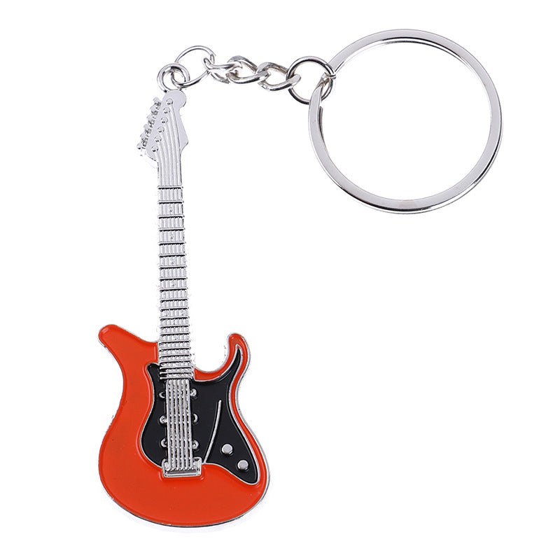 Wholesale Guitar Five Pointed Star Alloy Keychains