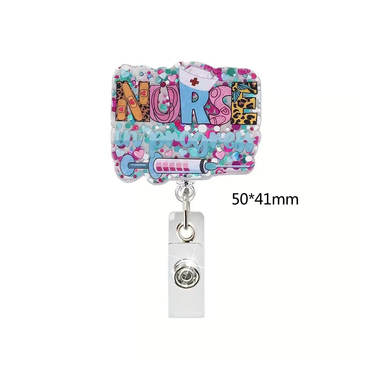 Wholesale  Doctor and nurse badge with retractable buckle  Badge Reels