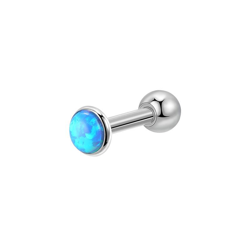 Wholesale Mini Opal Titanium Steel Turnbuckle Earrings