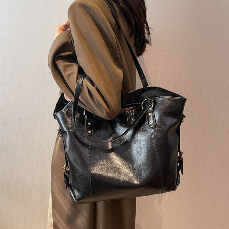 Wholesale Retro Commuter Work Large Capacity Polyester Shoulder Bag