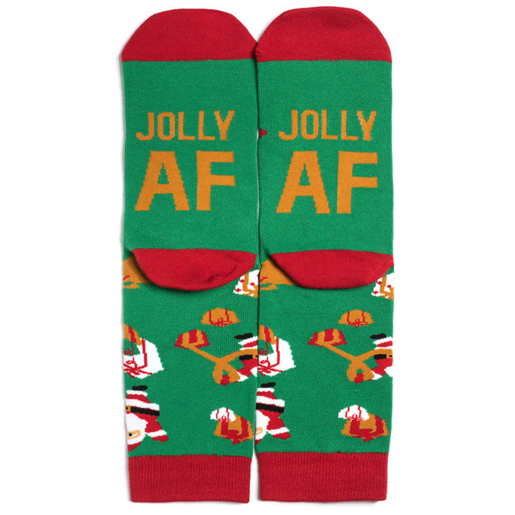 Wholesale Christmas Couple Cotton Socks