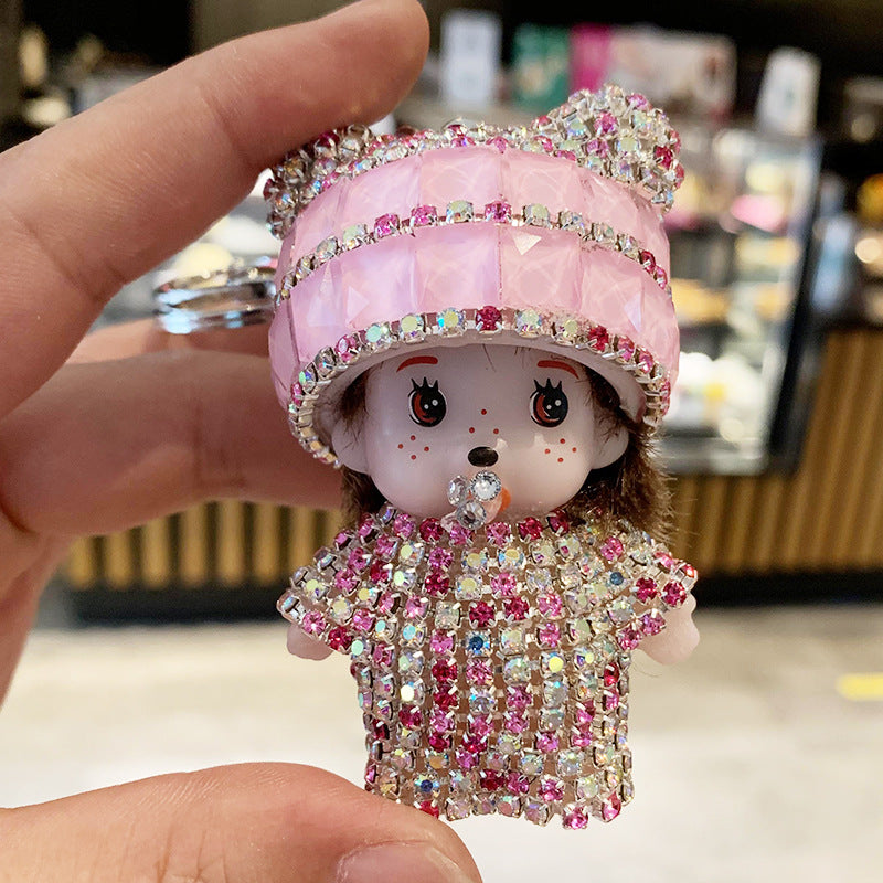 Wholesale Cartoon Doll Crystal Keychain