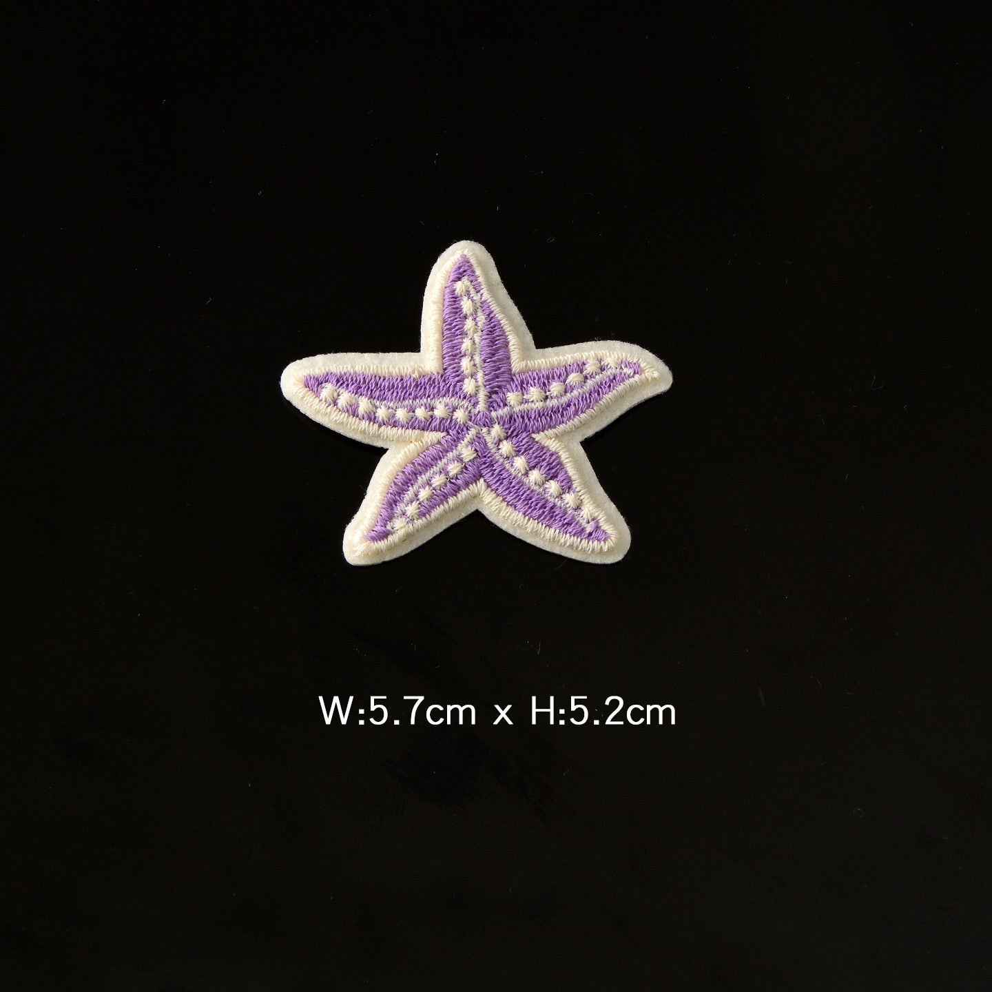 Wholesale Chic Sequin Embroidered Cartoon Starfish Patch DIY Decorative Sew On Applique For Bags Towels Clothing Repair