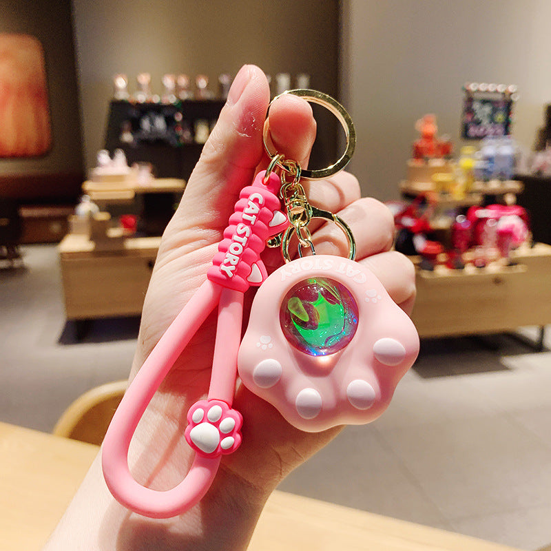 llavero de garra de gato acrílico acrílico al por mayor