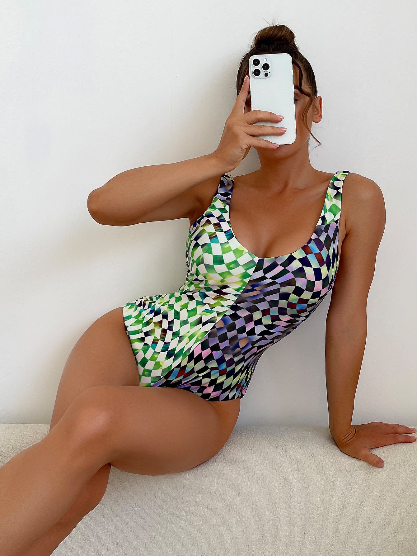 Wholesale Polyester Slim Fit One Piece Swimsuit