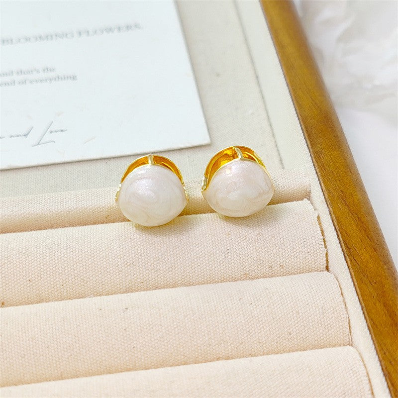 Wholesale Colorful diamond studded silver needle bow Blingbling Earrings