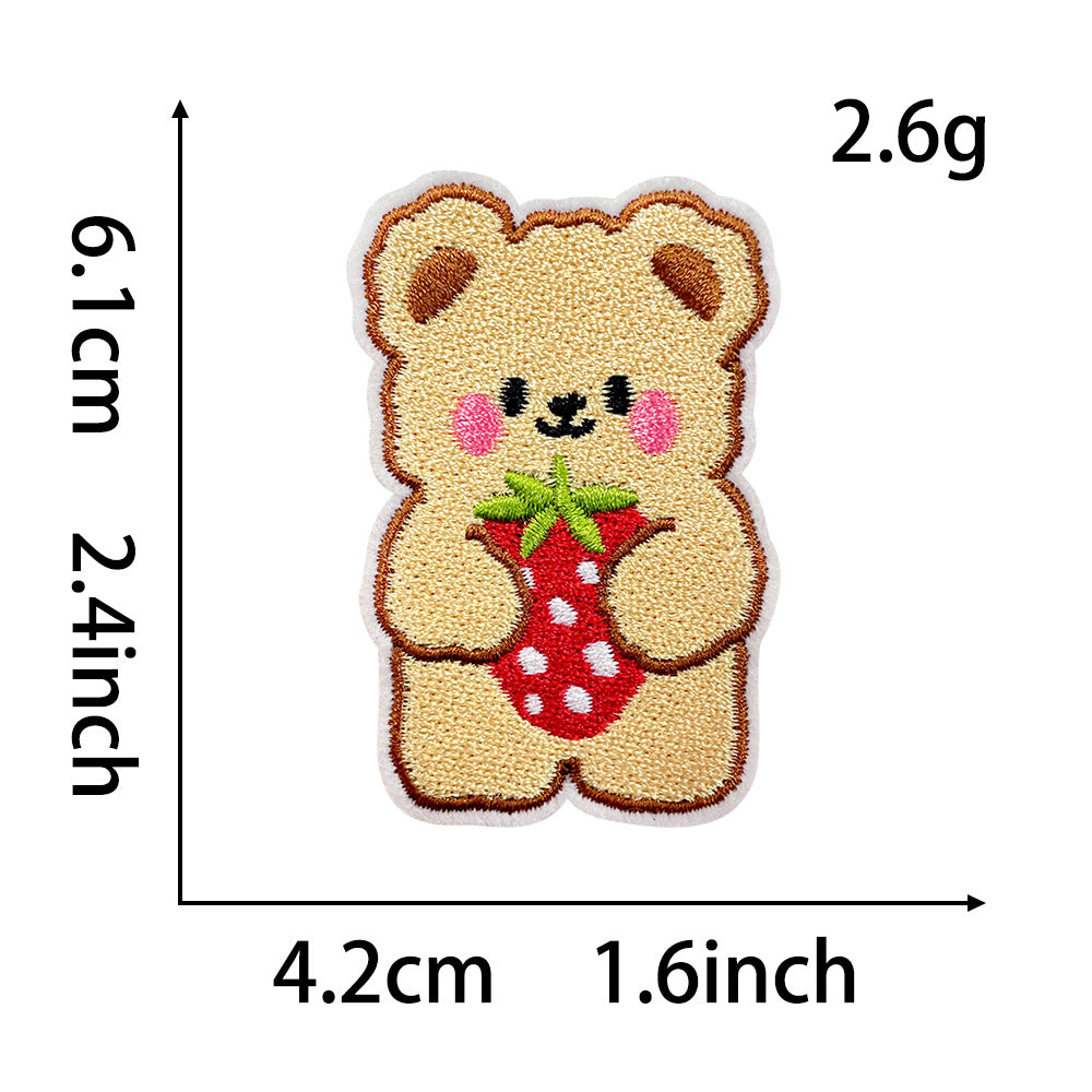 Wholesale Stylish Panda Embroidered Patch Self Adhesive Applique For Coats Trendy Fashion Accessory Boutique Gift For DIY Crafting