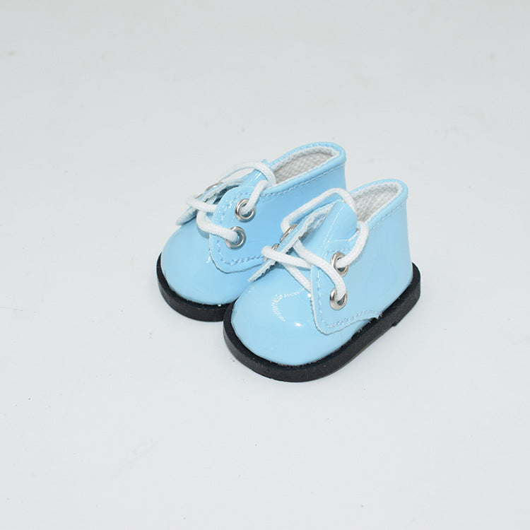 Wholesale Cute lace up leather shoes dolls toy shoes