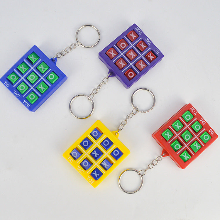 Wholesale Tic Tac Toe Game Puzzle Circle Chess with Keychain Toy