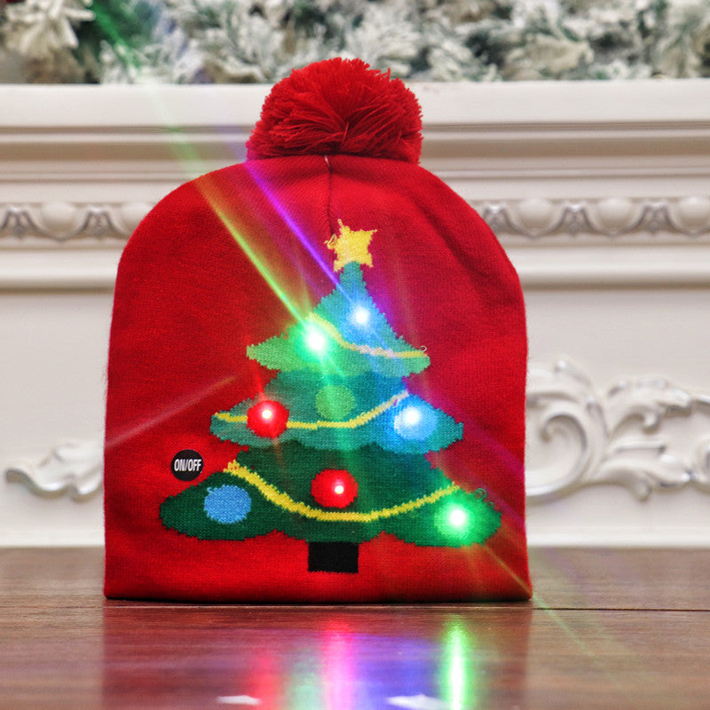 Wholesale Christmas Colorful Luminous High-end Beanie