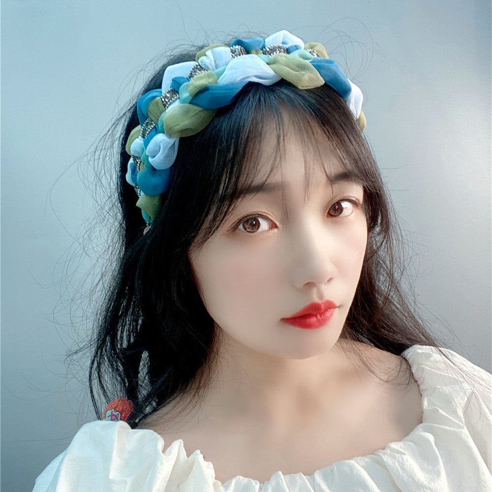 Wholesale Twist Wide Brimmed High Skull Headband