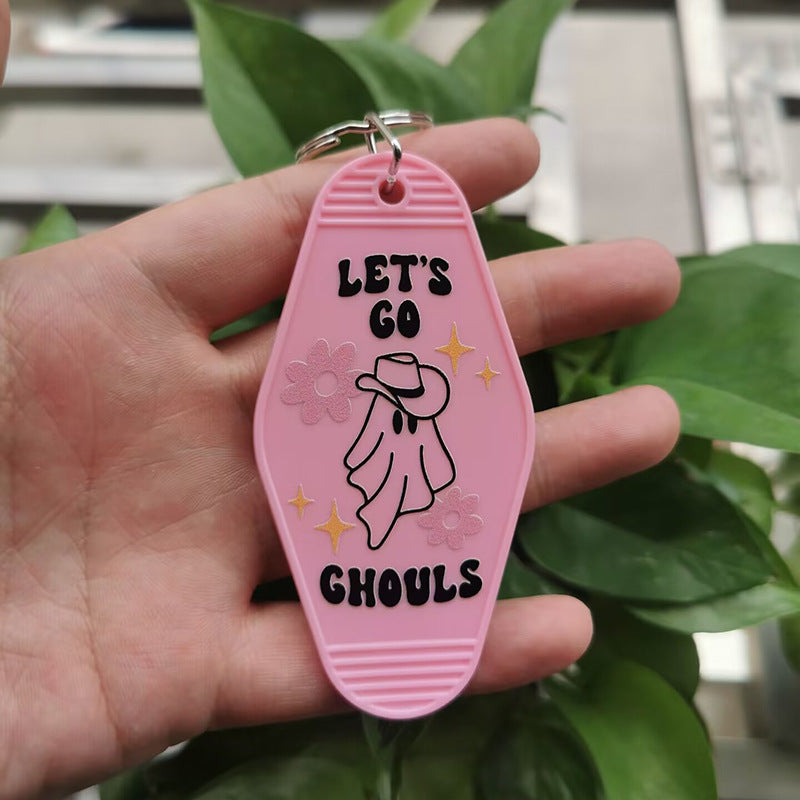 Wholesale Halloween Retro Hotel Keychain