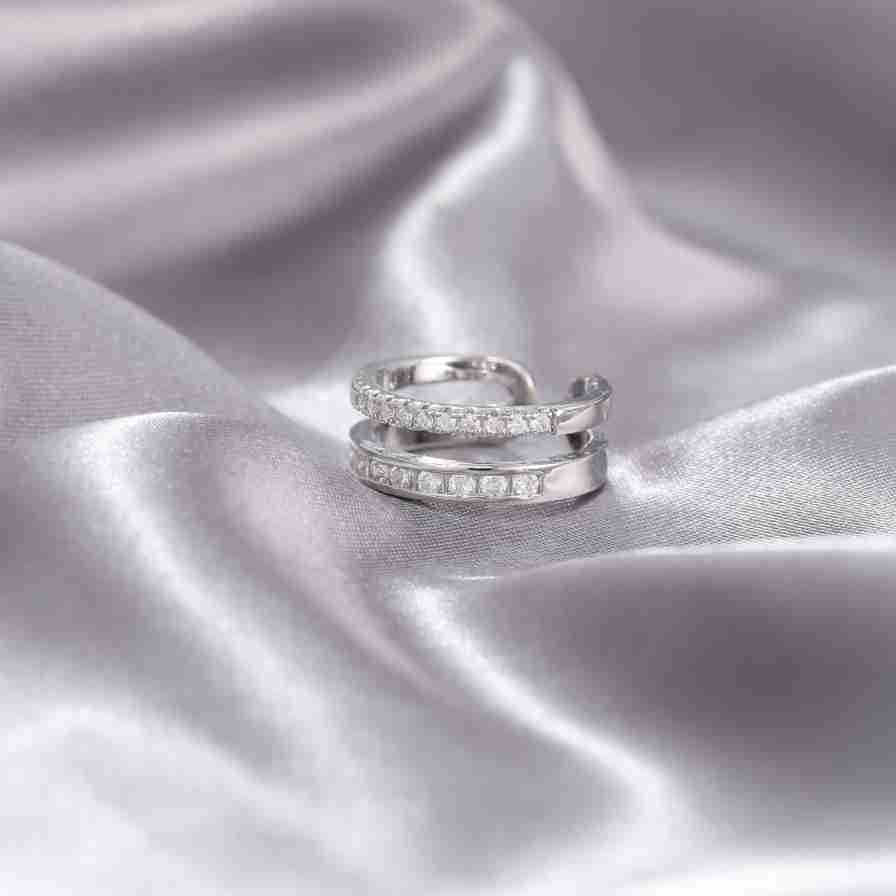 Wholesale Heavy Works Rings Time to Turn Cross Open Adjustable Ring