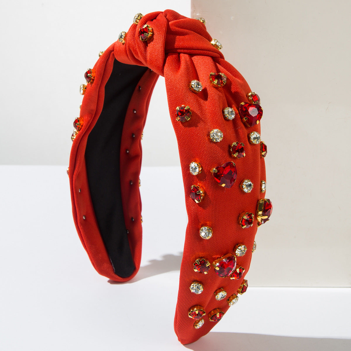 Wholesale Valentine's Day Hair Band Korean Fashion Nail Diamond Love Glass Diamond Decoration Sweet Hair Accessories Hair Clip