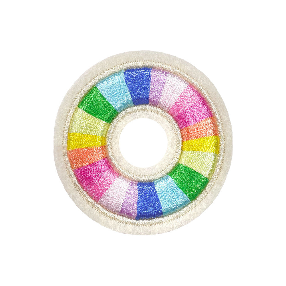 Wholesale Rainbow 3D Embroidered 26 Alphabet Letter Patches Self Adhesive DIY Fashion Accessory For Shoes Hats