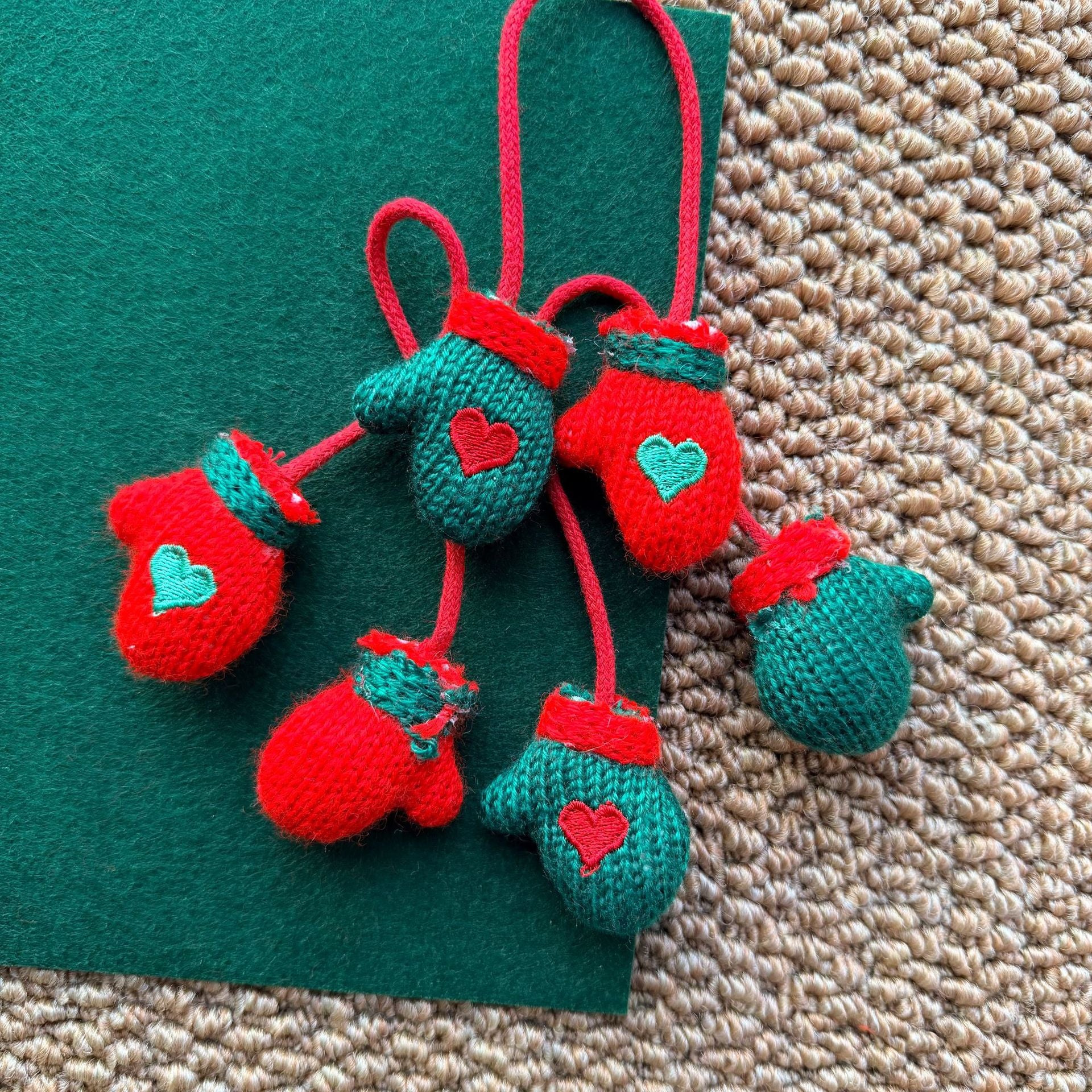 Wholesale Doll-shaped Christmas Mini Gloves Doll Accessories