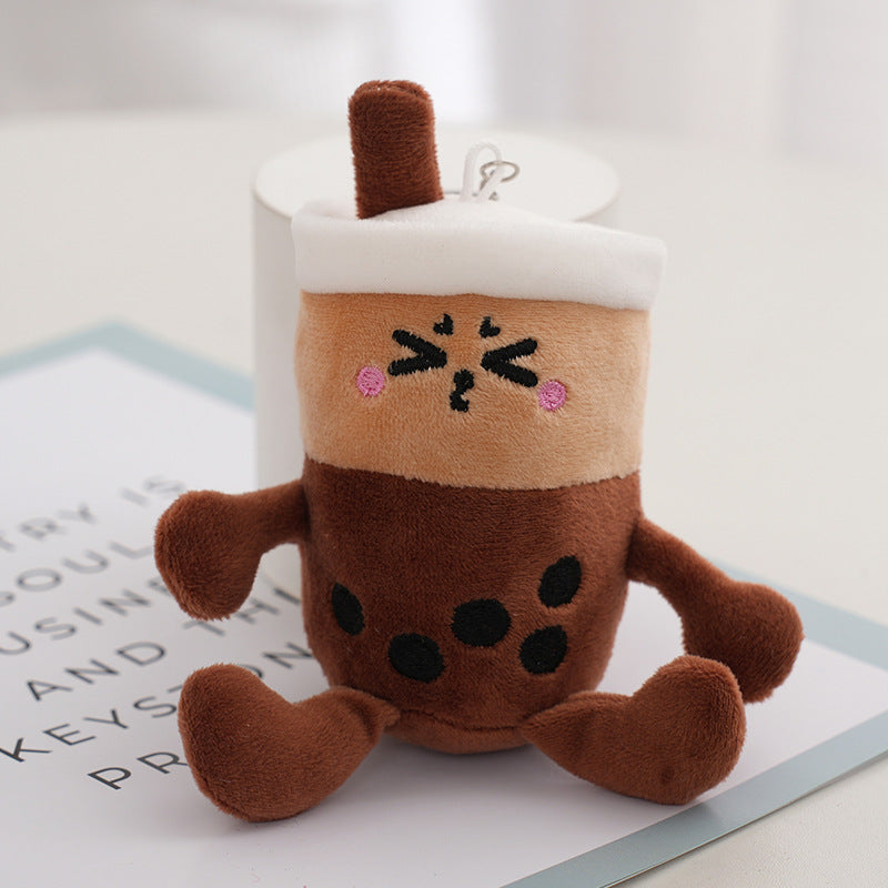 Wholesale Milk Tea Cup Stuffed Toy Key Chain