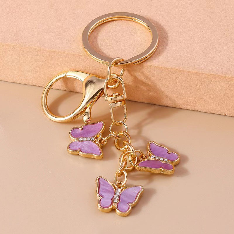 Wholesale Zinc Alloy Butterfly Keychain