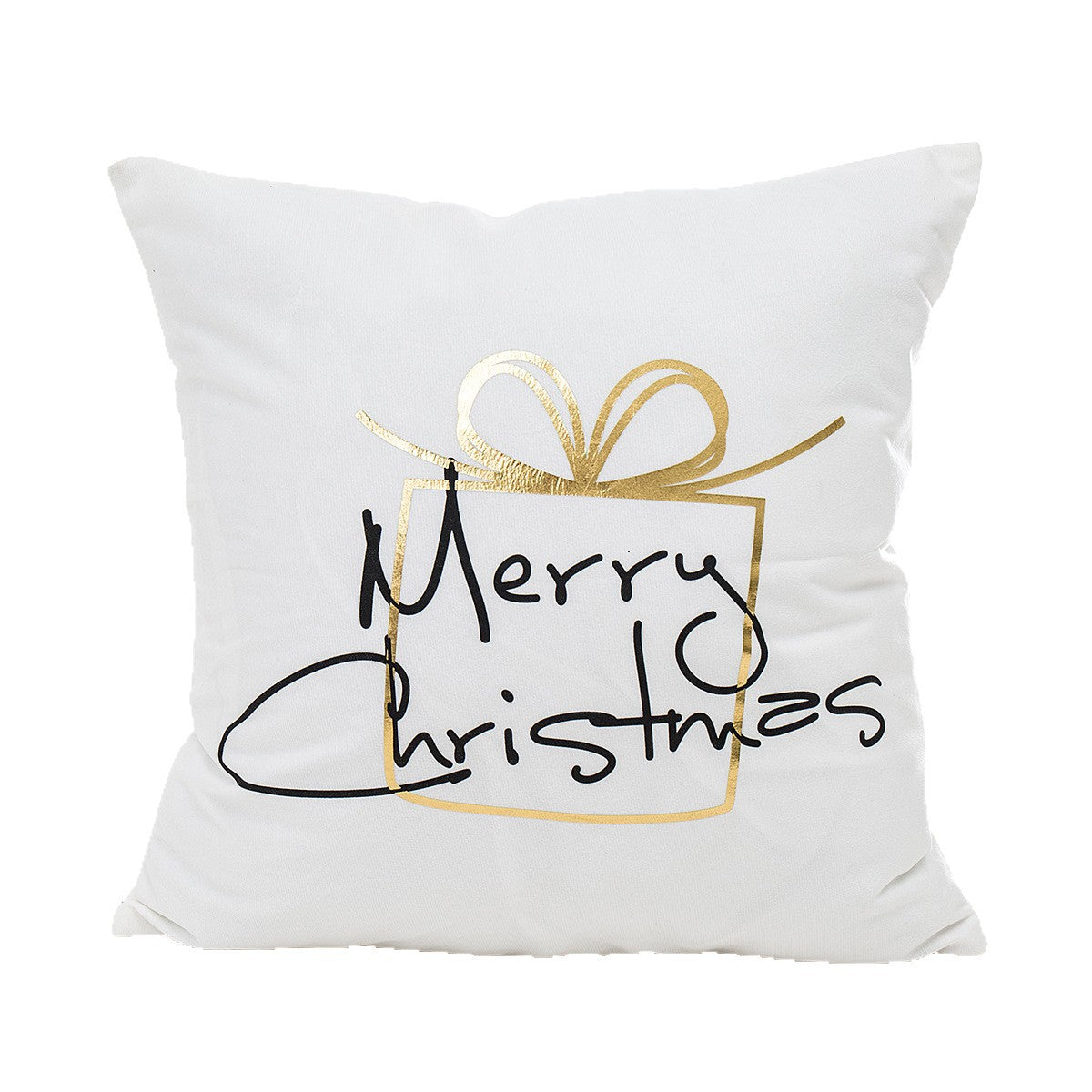 Wholesale Christmas atmosphere gold-stamping festive pillowcase