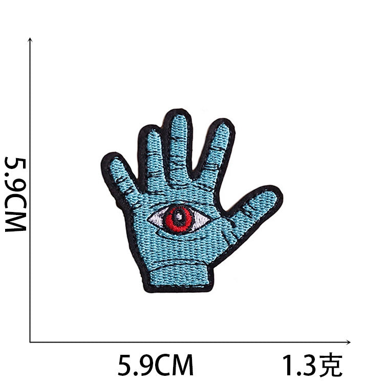 Wholesale Polyester Iron On Embroidered Patches Astronaut Space Rocket Design DIY Decorative Applique For Clothing Boutique Resale