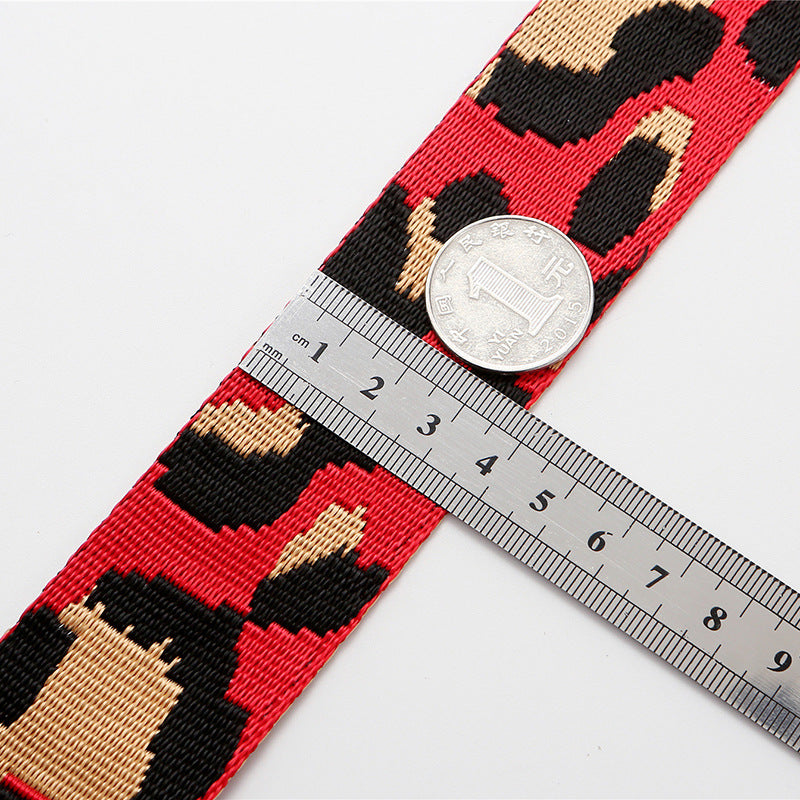 Wholesale Leopard Pattern Polyester Wide Shoulder Strap Adjustable Women's Bag Strap