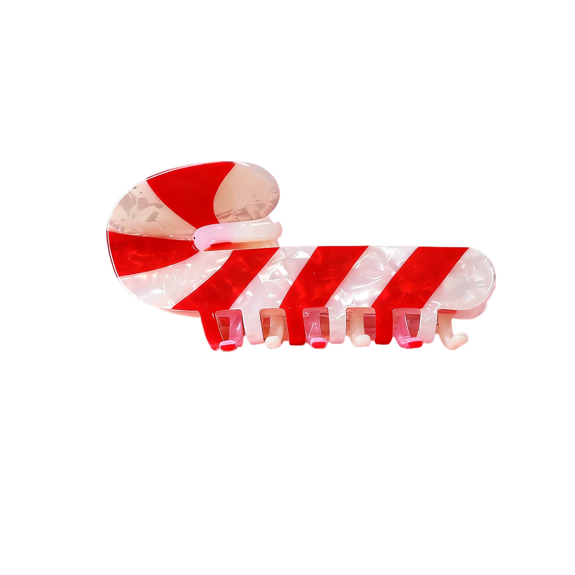 Wholesale Plastic Resin Christmas Cute Shark Claw Hair Clip For Girls Half Styling Trendy Hair Accessory Gift