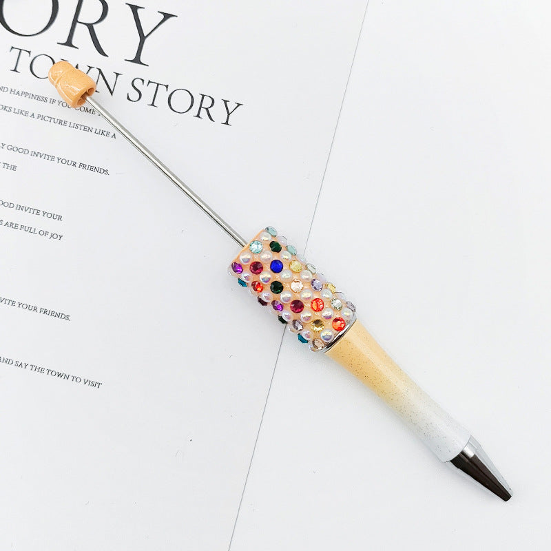 Wholesale Beadable Pens Gradient Color Candy Applied Diamond Pearl Beadable Pen