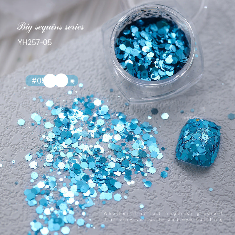 Wholesale  large bright glitter manicure nail accessories