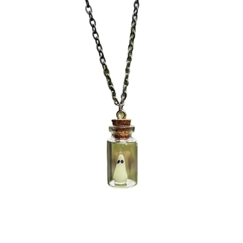 Wholesale Cute Luminous Bottle Necklace