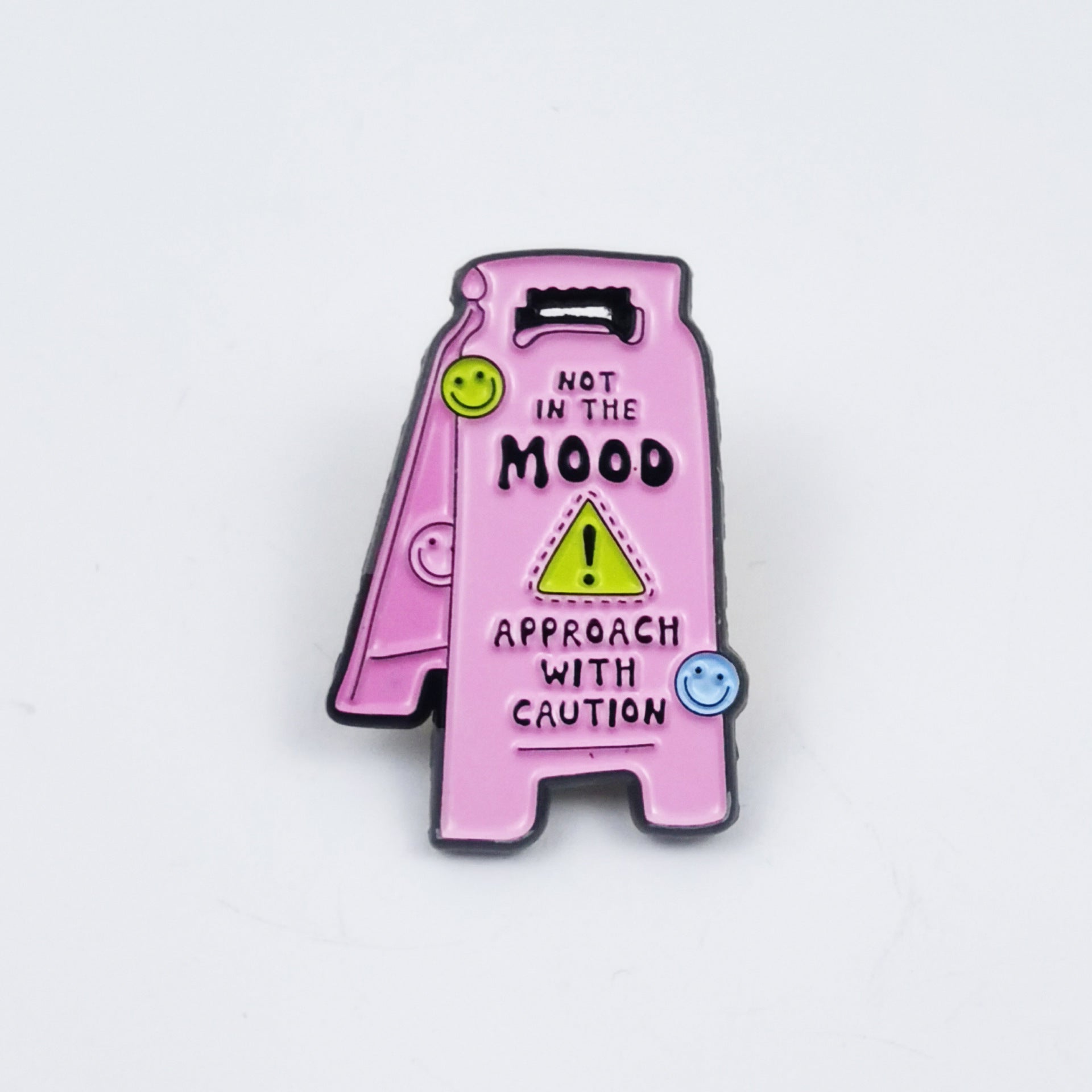 Wholesale Pink Series English Quotes Love Billboard Geometric Brooch