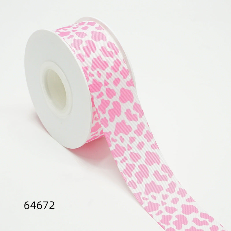 Wholesale 50Y Thermal transfer ribbon cartoon bottom picture ribbon printing ribbon thermal transfer ribbon flower diy ribbon roll