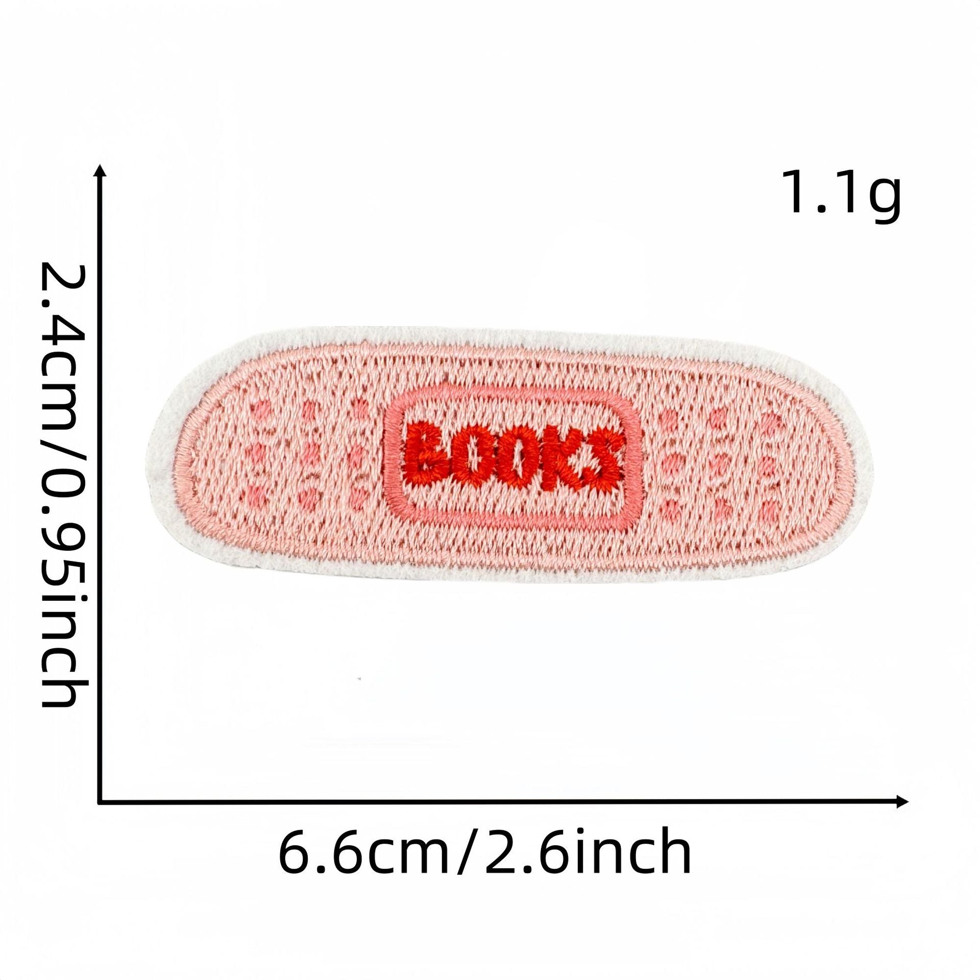 Wholesale Embroidered Bookworm Patch Badge English Book Reading Doodle Computer Embroidery Sew On Garment Accessory Craft Supply For Everyday Use