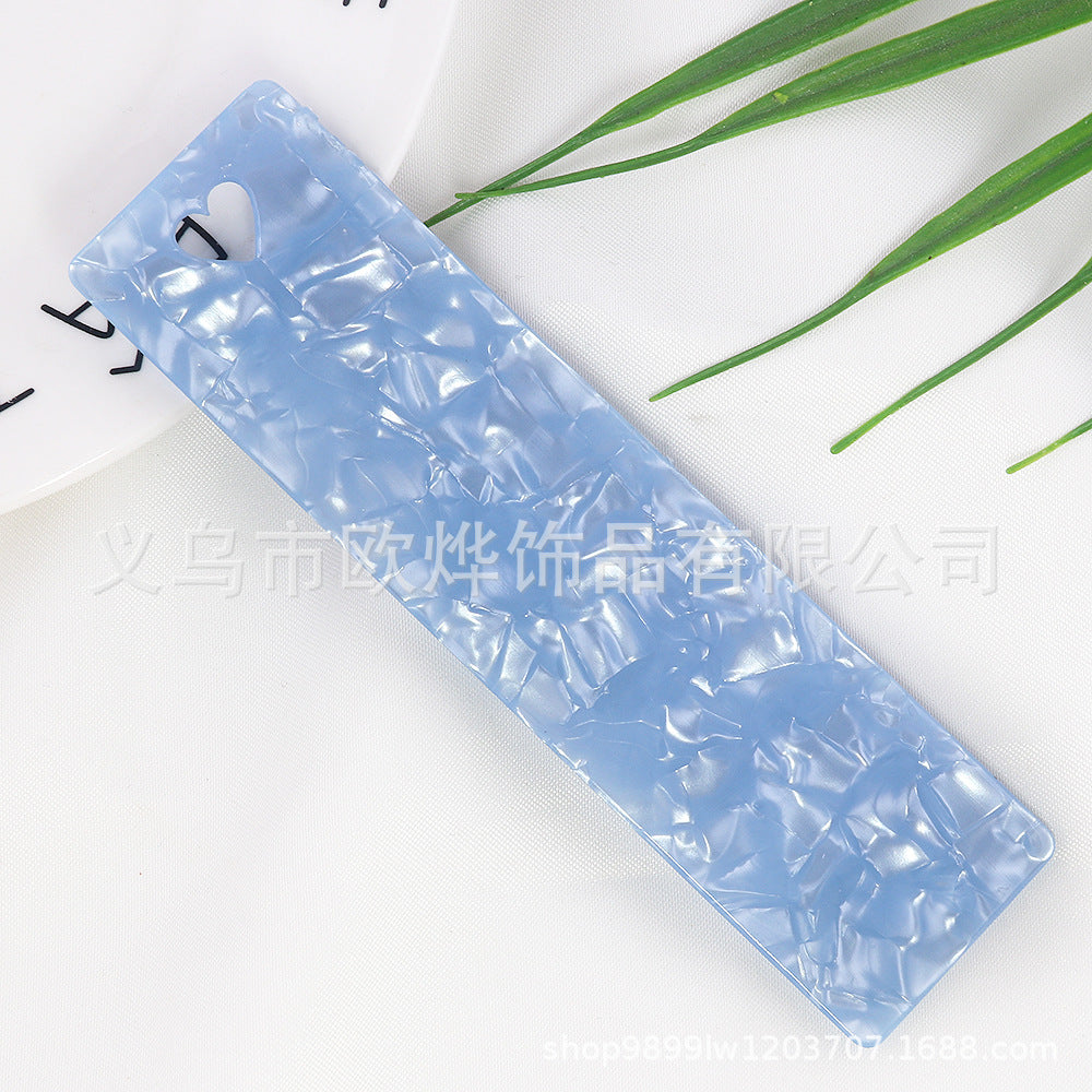 Wholesale 10pcs Texture acrylic peach heart hanging rope bookmark