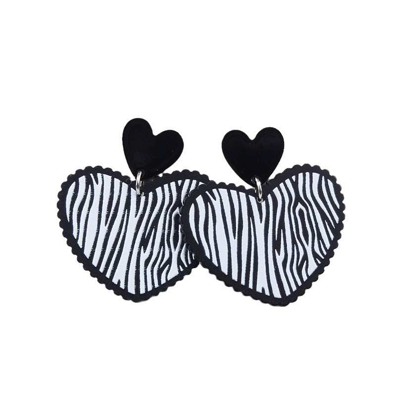 Wholesale Valentine's Day Heart Acrylic Earrings