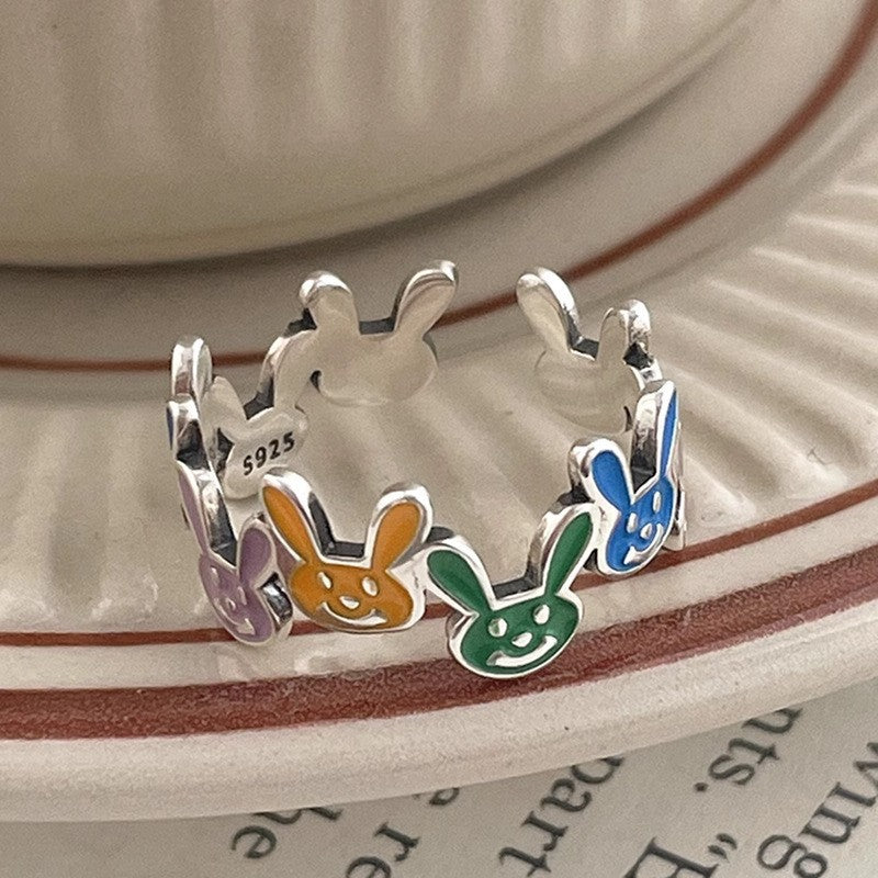 Wholesale Dopamine Love Colored Zircon Open Ring