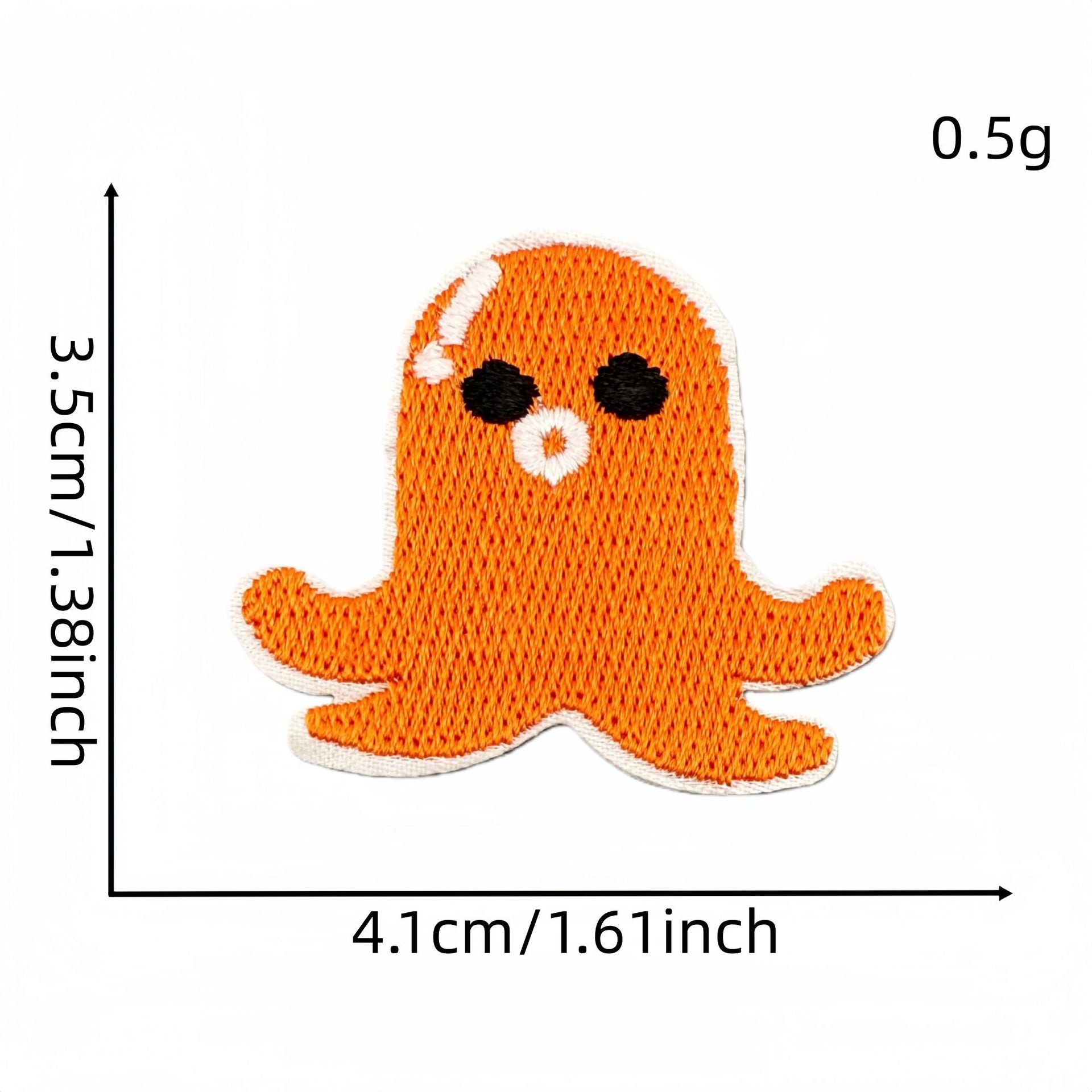 Wholesale Cartoon Salmon Sushi Iron On Embroidery Patch Fashion Decorative Clothing Accessory For DIY Craft And Party Gift Resale