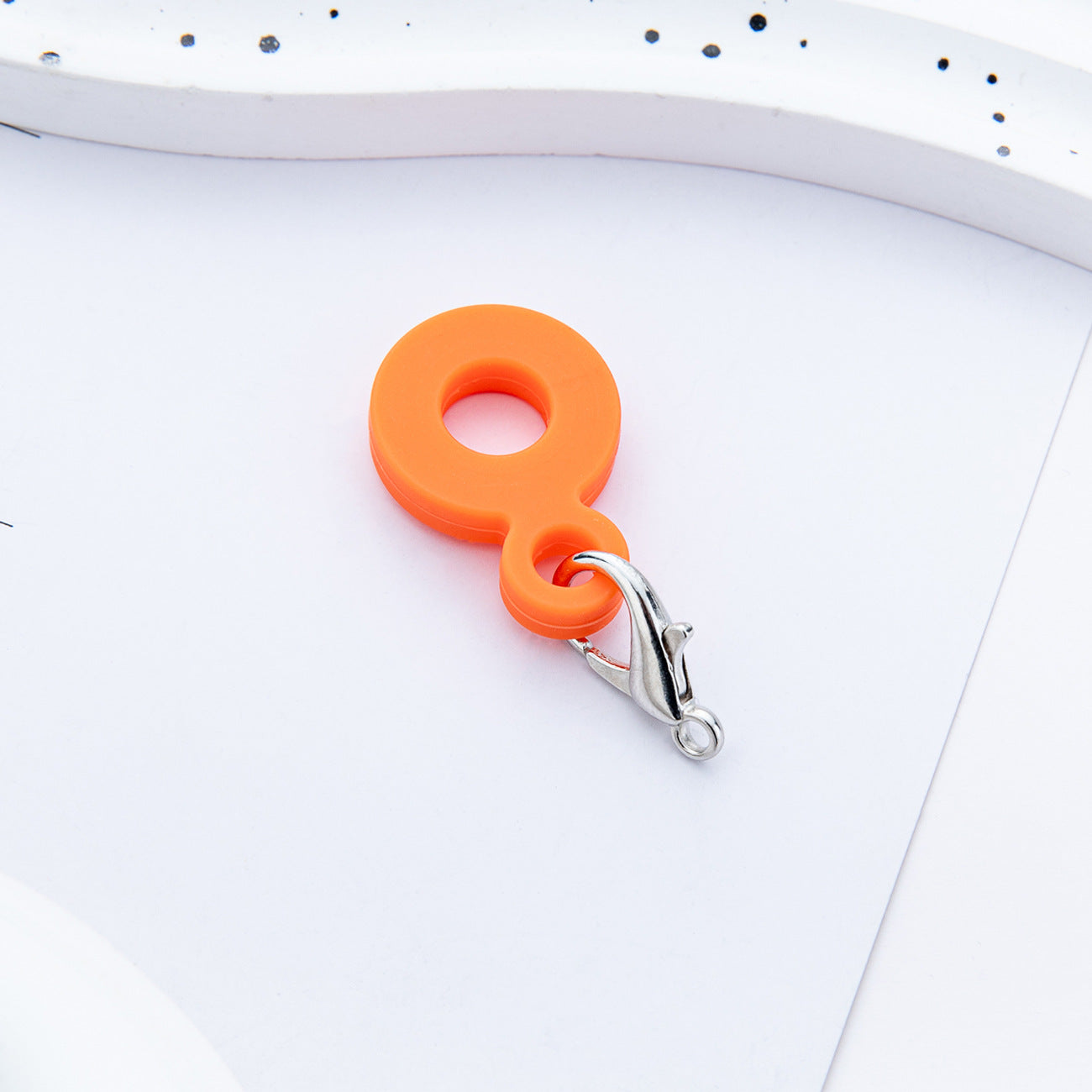 Wholesale Creative DIY silicone straw pendant suitable for 8mm-10mm water cup straw silicone pendant factory direct sales