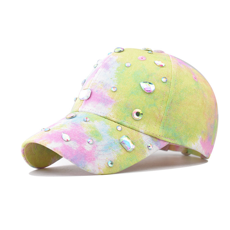Wholesale Cotton Colorful Printed Diamond Duckbill Caps