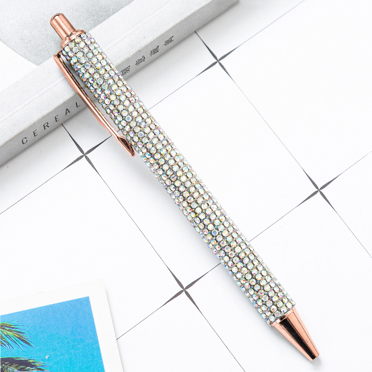 Wholesale Pressing Rhinestone Metal Pens
