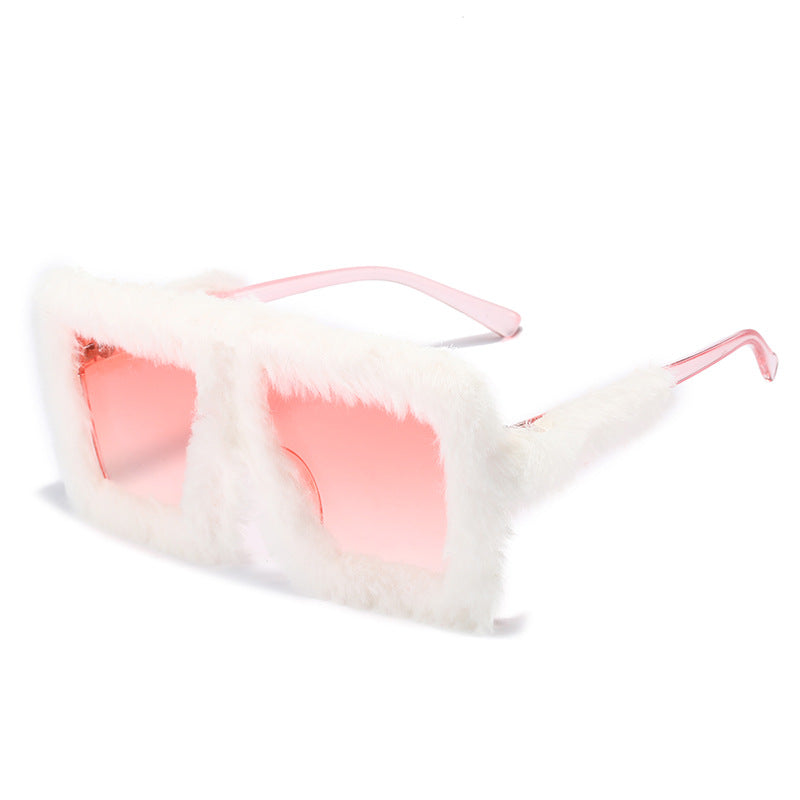 Wholesale Plush Fashion Cat Eye Sunglasses