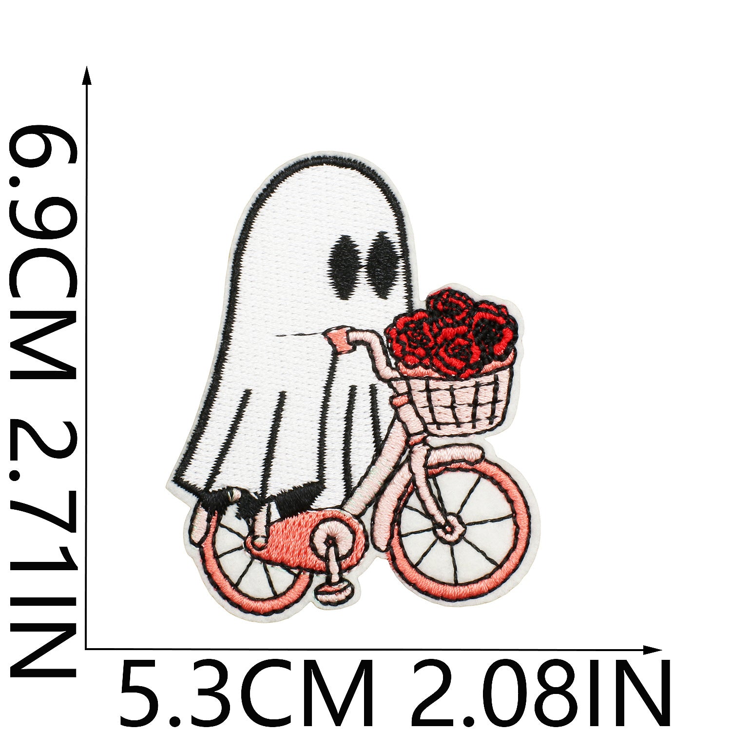 Wholesale  Ghost Witch Embroidered Patches For Clothing Bicycle Bag Decorative Gift