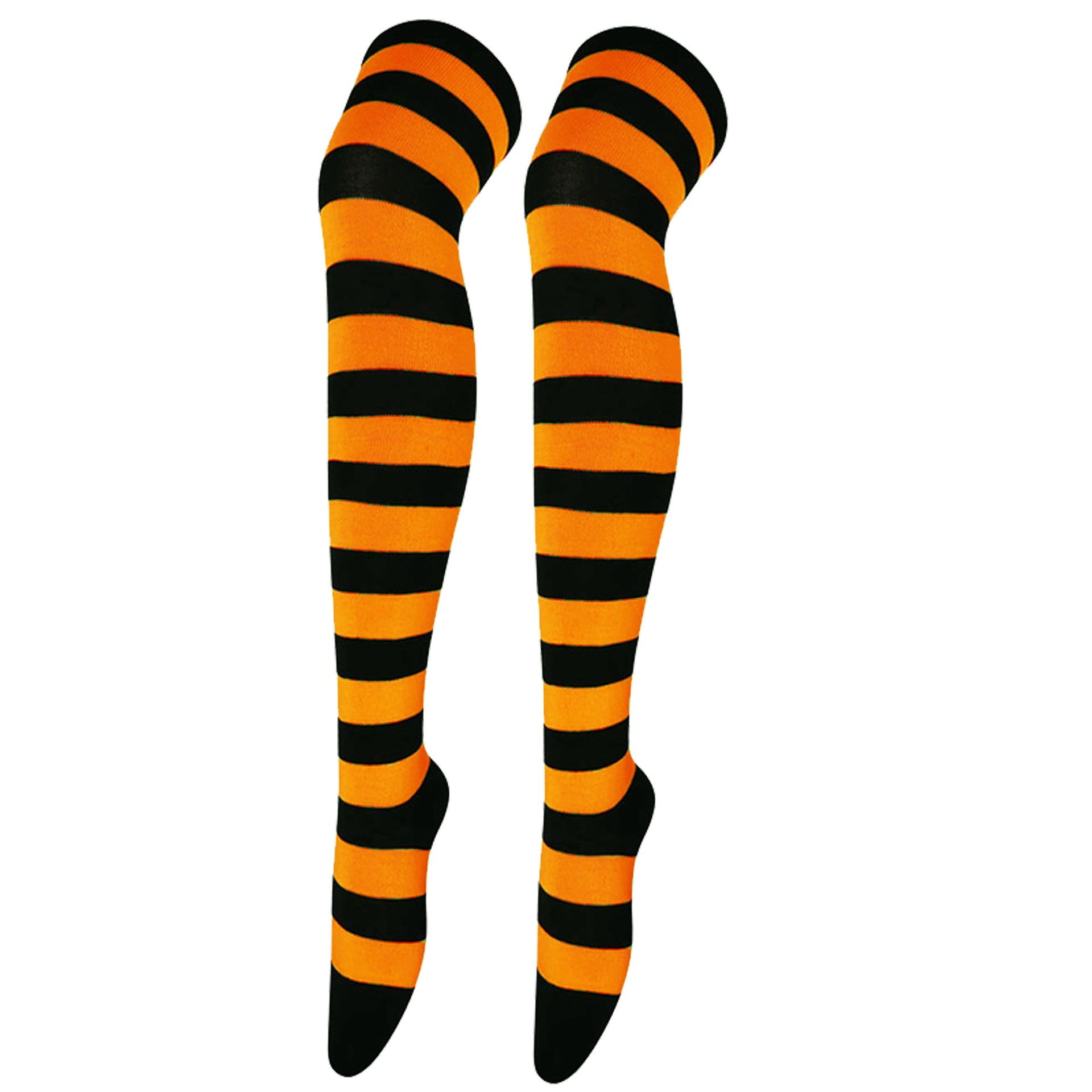 Wholesale Halloween Zebra Over-the-Knee Striped Socks
