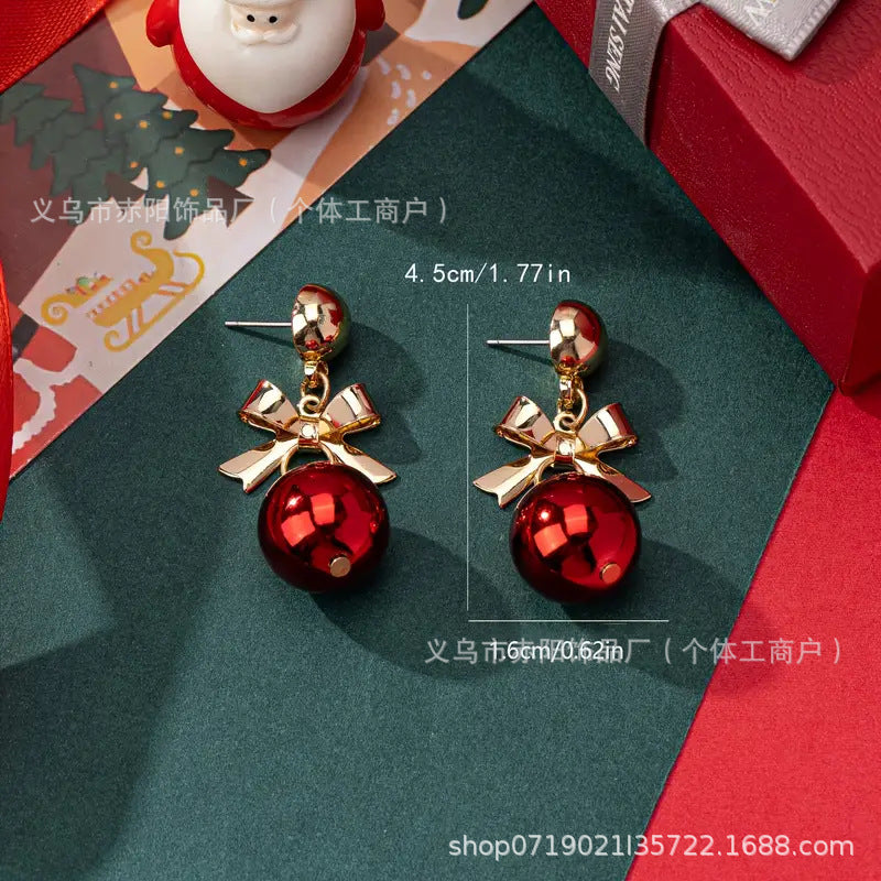 Wholesale Charming bow bead earrings