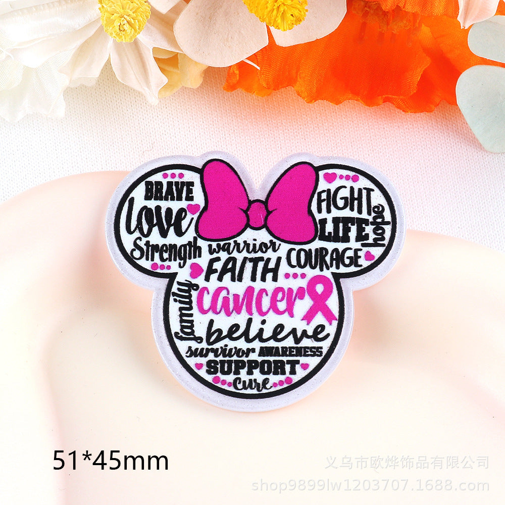 Wholesale 10pcs Cartoon letter pencil cute accessories acrylic