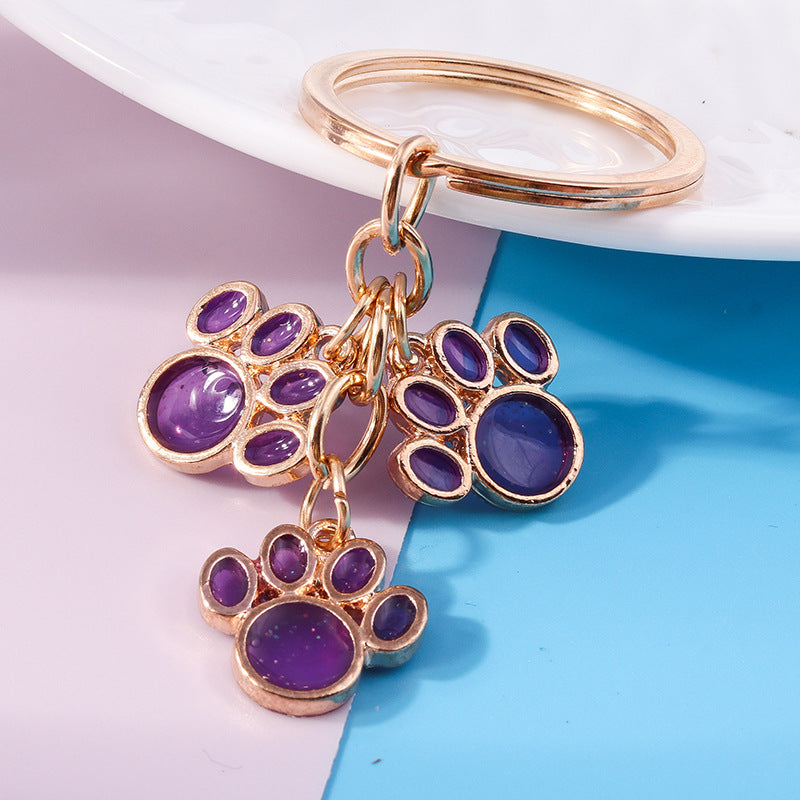 Wholesale Bear Claw Cat Claw Metal Keychain